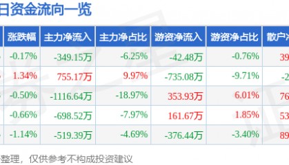 股票行情快报:青松股份(300132)8月5日主力资金净卖出349.15万元