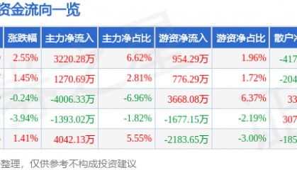 股票行情快报：探路者（300005）1月19日主力资金净买入3220.28万元