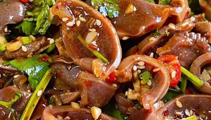 香菜拌鸭胗:堪称“香菜杀手”的家常菜