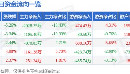 股票行情快报:沙河股份(000014)12月17日主力资金净卖出2028.25万元